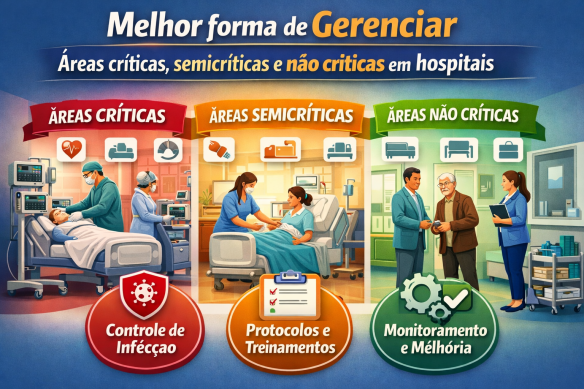 Melhor forma de Gerenciar Áreas críticas, semicríticas e não críticas em&nbsp;hospitais